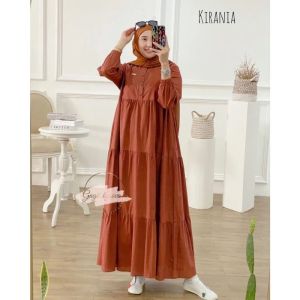 Gamis Kirania Rayon Twill Premium: Maxy Dress Muslimah Terlaris 2023