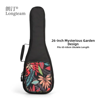 Thickened Cotton Ukulele Bag Double Shoulder Ukulele Backpack Guitar Case Instrument Bag for 21 23 26 Inches Ukulele