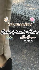 GREAT FOOTWEAR Sepatu Docmart Wanita Mary Jane Hitam Casual Formal Sepatu Kerja Wanita Slip On Loafer Anti Licin Termurah