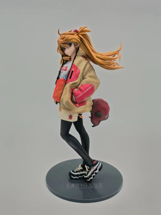 นีออนเจเนซิส EVANGELION Asuka ฟิกเกอร์ Pvc อาซึกะแลงเรย์ชิคินามิ Ver.radio EVA Part.2ตุ๊กตาขยับแขนขาได้คอลเลกชัน Kids Toys 25ซม. Boxset