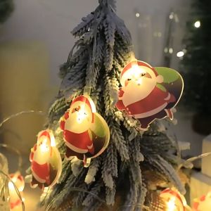 LED Christmas Lights Snowman Warm Flashing Lamp Christmas Tree Decor Wedding Party Ambiance Night Light