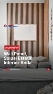 Wallpanel / Wall Panel Wpc / wood panel / Kisi kisi Dekorasi Dinding 3D PVC Motif Kayu