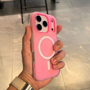 เคสกันกระแทกสุดหรู 2 in 1 รองรับ MagSafe สำหรับ iPhone 17 Pro Max 16 15 13 12 14 Plus ชาร์จไร้สายแบบแม่เหล็ก ฝาหลังใสแบบด้าน เนื้อนิ่ม