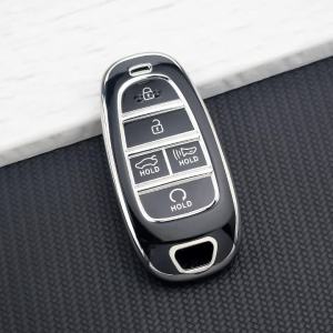 5 Buttons TPU Car Key Cover Case for 2020 2021 Hyundai Sonata Nexo DN8 Santa Fe TM Tucson NX4 Staria Ioniq Shell Fob Accessories