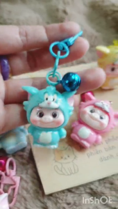 Móc Khóa Hình Bé Mèo Đáng Yêu/Móc Khóa Mini Hoạt Hình Cute Gắn Balo Túi Xách