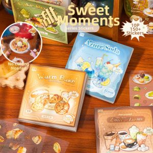 Yuxian | Waterproof No-cut Food Illustration Decorative Stickers