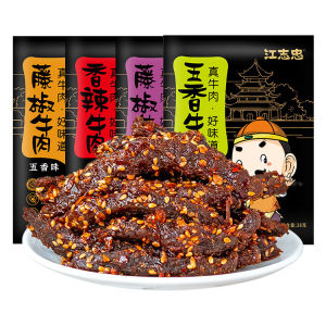 Jiang Zhizhong Original Spicy Beef jerky 38g rattan Pepper Spicy beef snacks and snacks