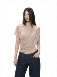 withmin | Áo thun ôm body trễ vai