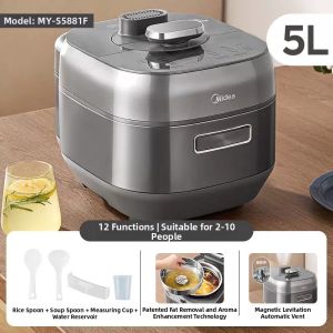 Midea | 0 Coating IH Smart Reservation Electric Pressure Cooker 5L