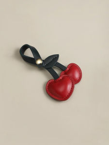 Cherry Heart Shaped Bag Charm Elegant Cute Fashion Accessory Premium Quality Cherry Tart Design Handbag Decorations