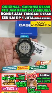 CASIO ORIGINAL - CASIO AE-1500WHX-3AVDF - MEN LA - Resin - Jam dunia JD18ST