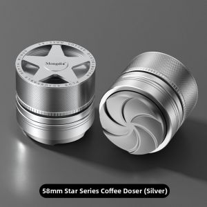 MONGDIO | Automatic Distributor Press Tool Stainless Steel for Espresso Machines 51/58mm