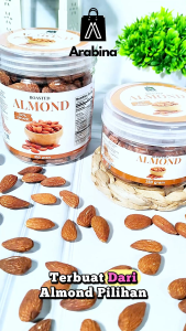 Arabina Kacang Almon 100% Asli Panggang Roasted Almond Kupas