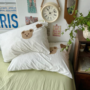 ผ้าขนหนูผ้าฝ้ายซักได้รูปแกะน่ารัก ผ้าห่มพักผ่อนในหอพัก ผ้าห่มขนาดเดี่ยว หุ้มหมอนโพลีเอสเตอร์ คุณภาพระดับปกติ ใช้กับหมอนขนาดเดี่ยว