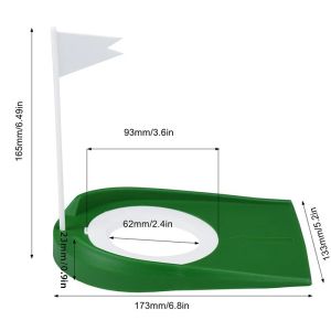 Dụng Cụ Tập Golf Trong Nhà Với Cờ Gôn Có Thể Điều Chỉnh Dụng Cụ Hỗ Trợ Luyện Tập Gạt Bóng Trên Sân Xanh Tại Nhà Sân Vườn Ngoài Trời