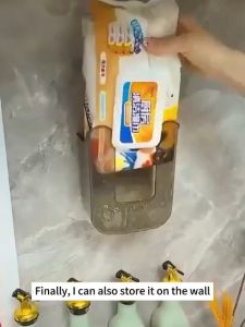 ที่วางทิชชู่เปียกหรูหราติดผนัง - ระบบติดตั้งแบบไม่เสียบผนัง ดีไซน์สวยงาม เพิ่มความสะดวกให้ห้องน้ำ HE0118