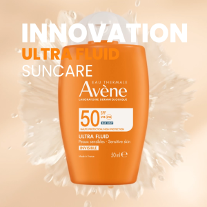 Eau Thermale Avène Sun Care Ultra Fluid Oil Control SPF50 50ml | Oil-Control Finish | For Sensitive Skin