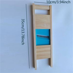 Fries Grid Stainless Potato Grid Steel Potato Kitchen Wooden Home Chip Shred Potato Vegetable French Gadget Cutter Grater Slicer