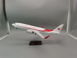 B737-800 Air Algerie Airlines Aircraft Model 47cm Resin Miniature Plane Wheel Diecast Airplanes For Collections And Displays