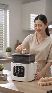 12 in 1 Multifunction Egg Boiler Half Boiled Egg Maker Auto Power Off Telur Separuh Masak Pengukus Telur