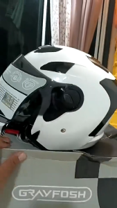 [VISOR] GRAYFOSH X12J - New Upgraded Version/Clear/Tinted/Revo Gold/Revo Blue  - Driderz Helmets Shop