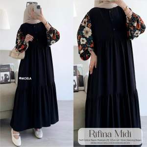 BUIRA MINORA RENIMI MIDI DRESS POLOS KOMBINASI BY MOELA