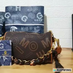 DFH16 Realpic & Video Tas Selempang Wanita Import Slingbag Cewek Impor Kulit PU