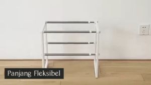 SHENAR Rak Sepatu/rak panci bawah wastafel rak dapur 2 tingkat tempat bumbu rak dapur serbaguna MODERN RACK 2 LAYER