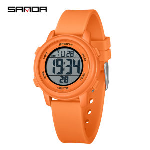 Sanda | Đồng Hồ Thể Thao Nam SANDA 9518 Chống Nước 5ATM Hiển Thị Kỹ Thuật Số Đa Chức Năng Mỏng Phát Sáng Có Chức Năng Hẹn Giờ Báo Thức Dành Cho Học Sinh