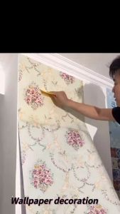 (Stok Sedia) HYLL 2D Wallpaper Wall Stickers Pelekat Diri Kalis Air 45cm * 1000cm