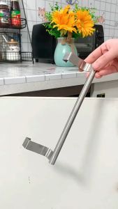 Hanger Cabinet Dapur Gantungan Lemari Dapur Gantungan Handuk Kain Lap Di Pintu Lemari Kitchen Bahan Stainless Serbaguna Gantungan Rak Handuk Serbet Kain Lap Stand Rack Kitchen Hanger Cabinet