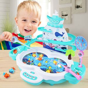 COD Mainan Anak Pancingan Lengkap Music Piano Dan Seluncuran Ikan Dolphin Model Terbaru