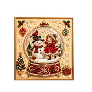 Dowmoo Christmas Pearl Painting DIY Kit Sparkling Wood Base Relaxing Stress Relief Creative Art Crafts Holiday Decor Gift Set