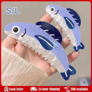 Sardine Fish Hair Claw Clip Imitation Acetate Shark Clip Ocean Animal Geometric Hair Clamps Grab Cute Women Hair Accessories Fashion Sardines Hair Claw Clip Non Slip Cartoon Hairpin Acetate Lightweight Hair Barrettes Women
