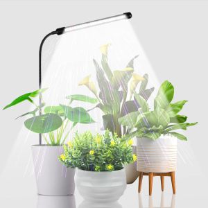 KEBINCPLED USB 5V Grow Lamp Full Spectrum Plant Lights With Control Fitolamp Lights Home Indoor Flower Seedling Clip Phyto Lamp