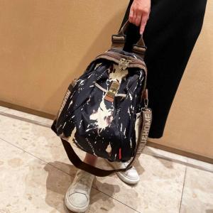 กระเป๋าเป้สะพายหลังผ้าอ็อกซ์ฟอร์ดกันน้ำสำหรับเดินทางสำหรับผู้หญิง กระเป๋าสะพายไหล่แบบลำลองขนาดใหญ่ กระเป๋าเป้สะพายหลังแบบพับได้สำหรับวัยรุ่น