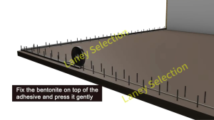 World Aifei Mall Bentonite Waterstop 20*30-5 meters per roll Designed for vertical and horizontal concrete 8" thick or greater