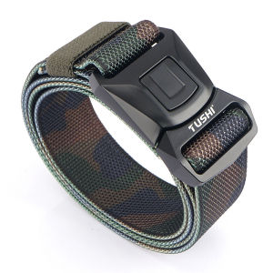 Belt For Men Mens Belt High Quality Belt For Men Pants Elastic Belt Nylon Casual Tooling Outdoor Training Belt 125CM
