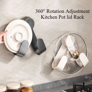 Đa chức năng giá lưu trữ tường bếp gắn nắp nồi khung giá đựng nắp Giá kê thớt