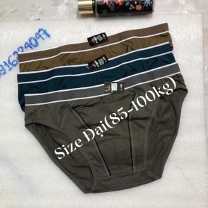 Set 3 Quần lót nam size đại cotton quần sịp nam lưng vừa người mập(85-100kg)