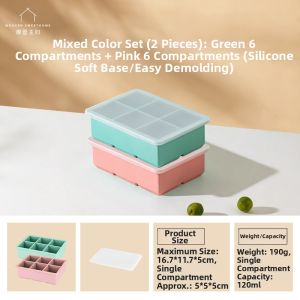 MODERN SWEETHOME | Food-Grade Silicone Large Ice Cube Tray