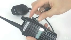Baofeng UV-82 Dual PTT Speaker Mic Microphone 2 Pin K Plug For Baofeng UV-8D UV 82 UV82 Portable Radio Walkie Talkie BF-UV82