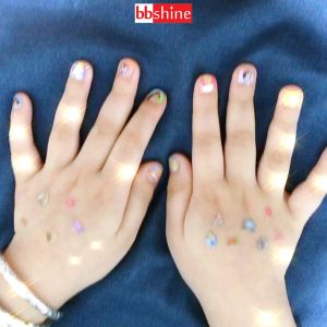 Dán móng tay 3D cao cấp cho bé BBShine Set sticker dán móng tay họa tiết hoạt hình nhiều màu sắc tươi sáng – J012