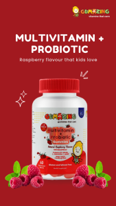 Gumazing Kids Daily Vitamin Gummy : Multivitamin + Probiotic Gummy