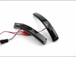 Anzulwang | Bộ Đèn LED Báo Rẽ Động Trên Gương Chiếu Hậu Dành Cho Ford Explorer 2011-2019 Lắp Đặt Cần Thiết Đèn LED Chiếu Sáng Mặt Đất Màu Trắng
