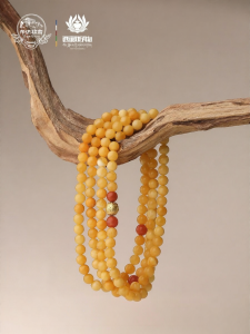 POTALA PALACE | Six-Syllable Mantra Carnelian Amber 925 Silver Bracelet Female