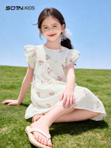 SQTN.KIDS | Elegant Unique Floral Princess Dress