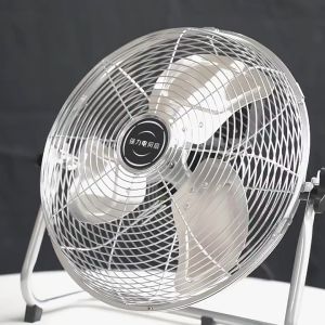 10/16/20 Inch Heavy Duty Industrial Floor Fan Big 3 Aluminum Metal Blade Fan Inverter Electric Fan 60W 100W High Power Stronge Cooling Fan With 4 Gears Wind Adjustable Ground Fan Suitable For School Home Factory Workshop Farm