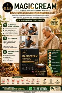 Magiccream for nerves - Traditional herbal formula daily comfort deep penetrating non-greasy finish suitable for muscles and joints.