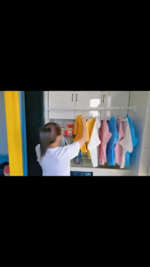 【SG Seller】Adjustable Clothes Rack Shower Curtain Rod Extendable Rod Clothes Rail Punch-free Telescopic Rod